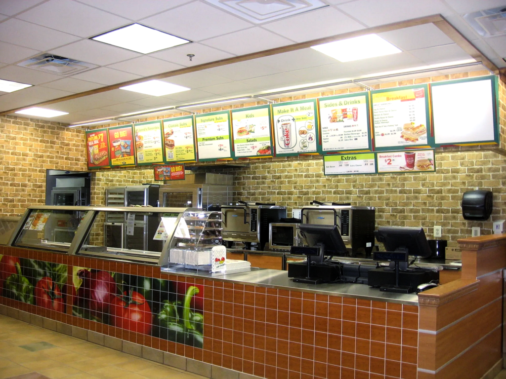 commercial- Subway food ordering station