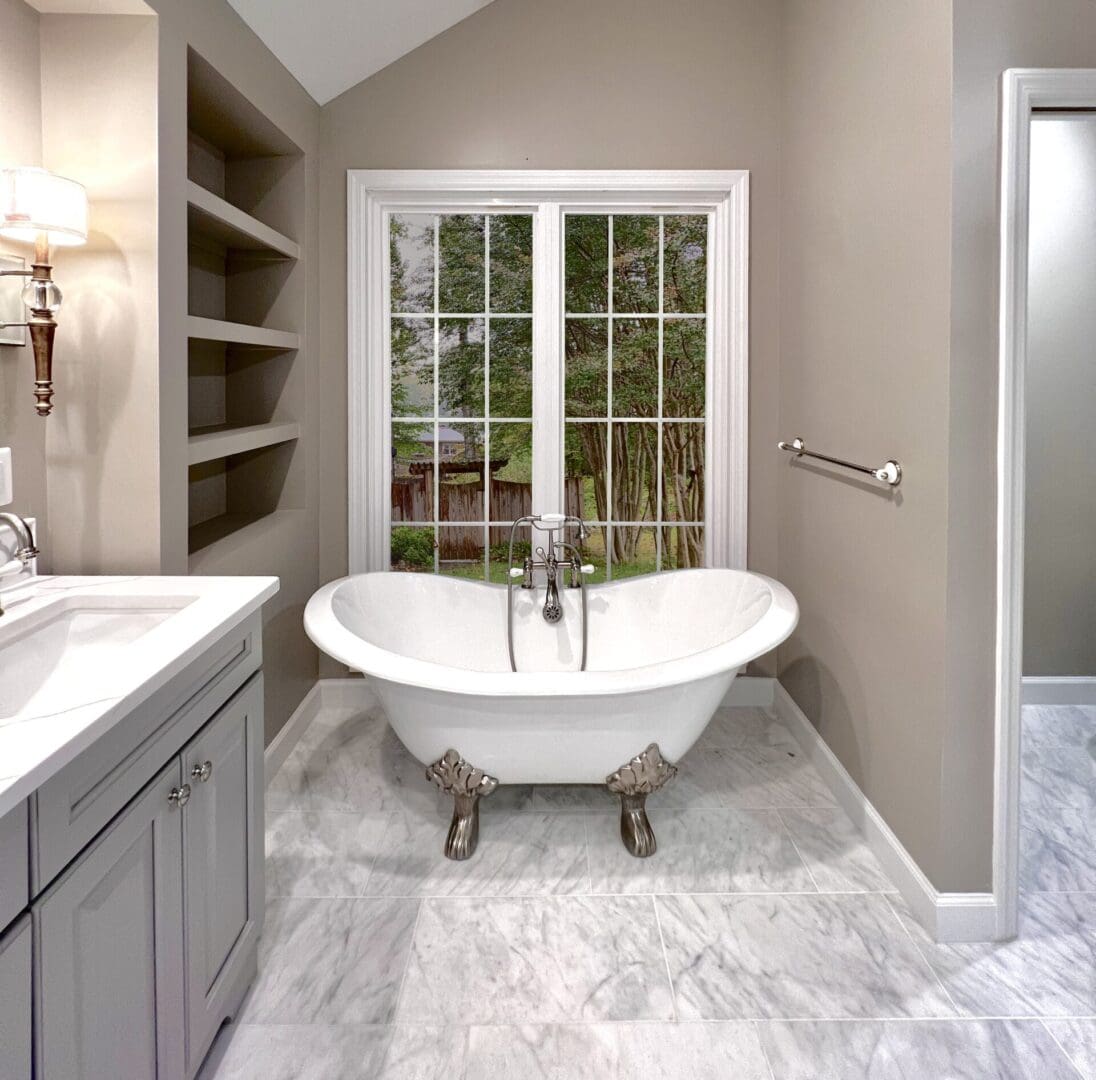 Westwood Park Master Bathroom Tub